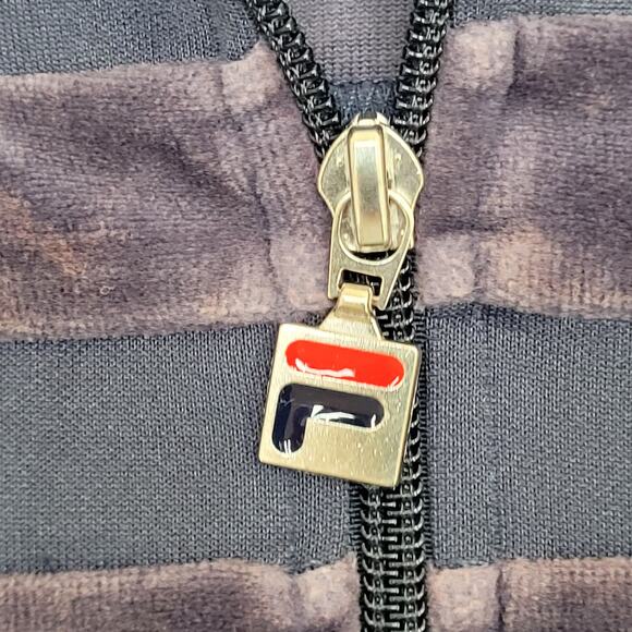 FILA Terry Track Jacket Small 21x25 Baggy Cropped - Picture 12 of 12